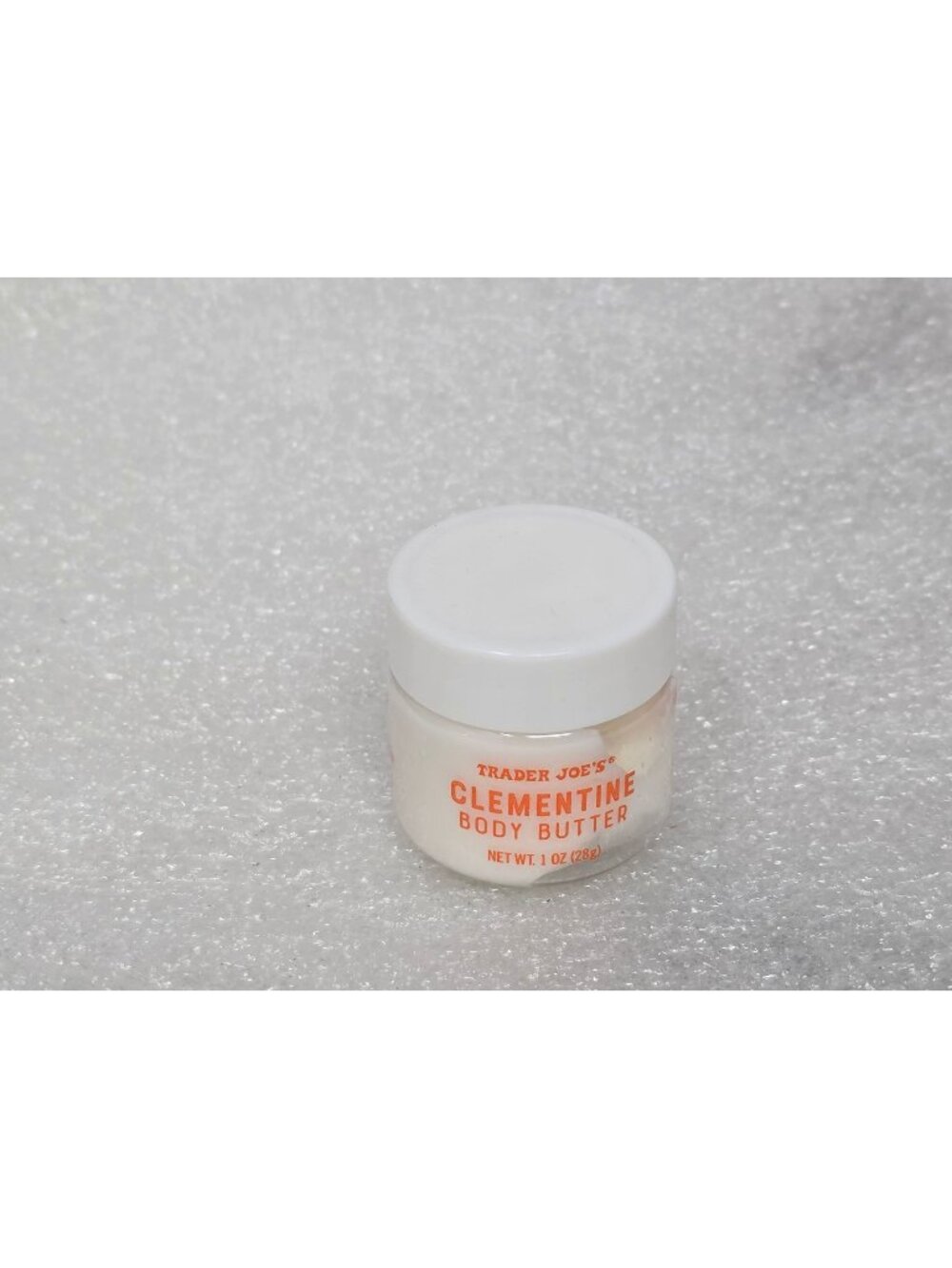 Trader Joe's Clementine Body Butter 1oz Mini Travel Size Hydrating Skincare Jar